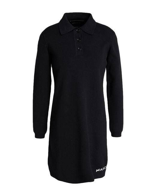 Marc Jacobs Black Mini Dress Cotton, Nylon, Elastane