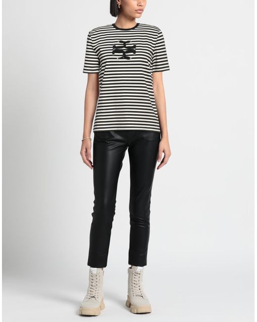 T-shirt di Tory Burch in Black