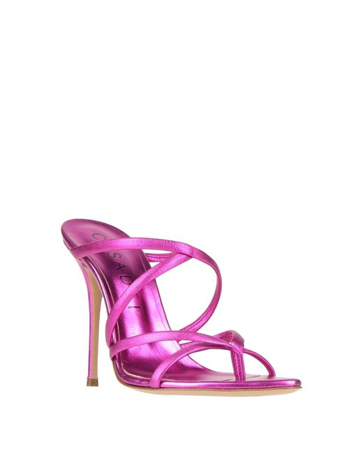 Casadei Pink Thong Sandal