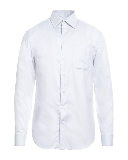 Armani White Light Shirt Cotton for men