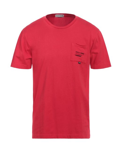 Daniele Alessandrini Red T-shirt for men
