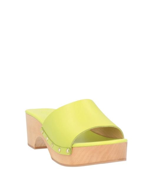 Aeyde Yellow Mules & Clogs