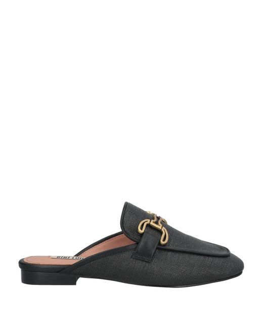Bibi Lou Black Mules & Clogs Textile Fibers