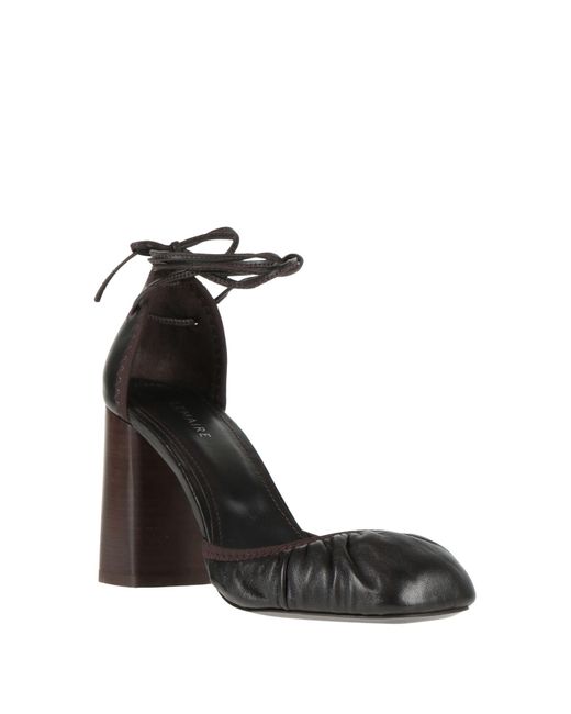 Lemaire Black Dark Pumps Leather