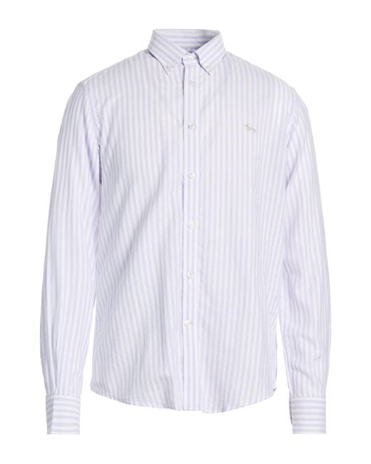 Harmont & Blaine White Lilac Shirt Cotton for men