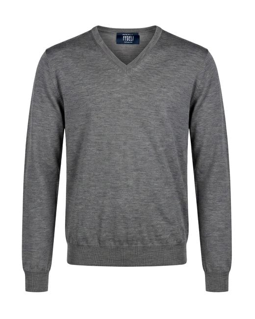Pullover Fedeli de hombre de color Gray