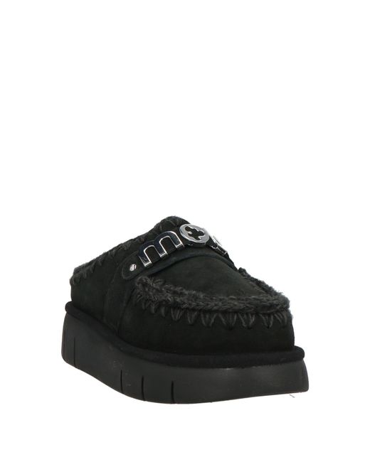 Mou Black Mules & Clogs