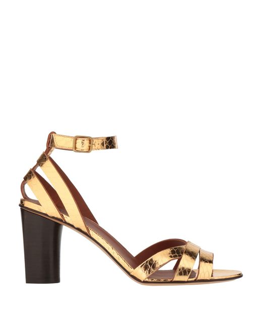 Michel Vivien Metallic Sandals Leather