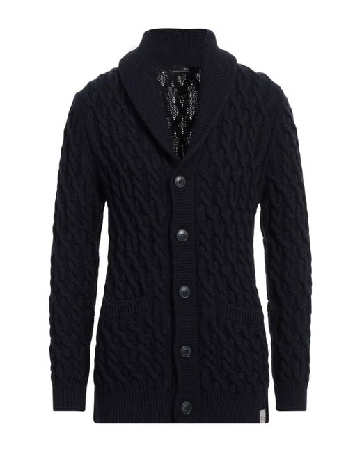 Harmont & Blaine Blue Cardigan Wool, Acrylic for men