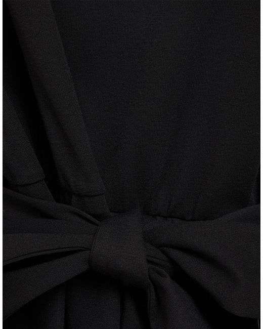 Weekend by Maxmara Black Mini Dress Lyocell, Polyamide, Elastane