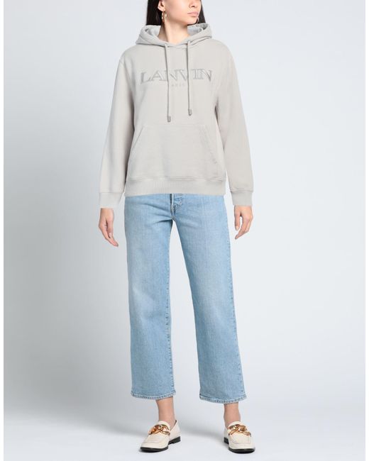 Lanvin Gray Sweatshirt Cotton, Polyester, Elastane