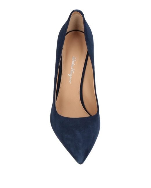 Ferragamo Blue Pumps