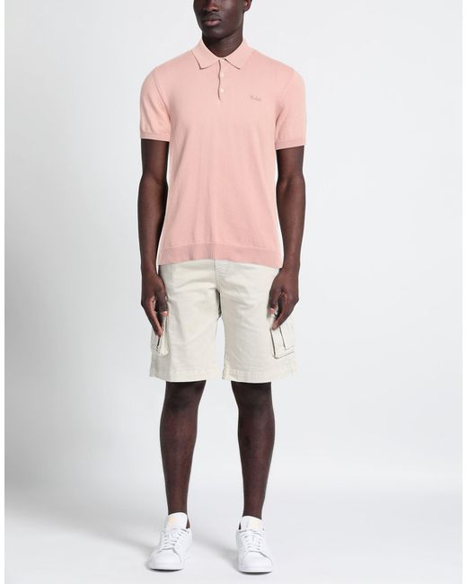 Woolrich Pink Blush Polo Shirt Cotton for men