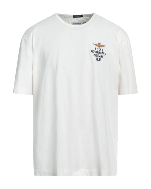 Aeronautica Militare White T-shirt for men