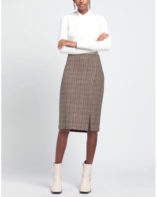 P.A.R.O.S.H. Natural Midi Skirt
