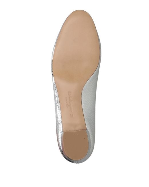Ferragamo White Pumps