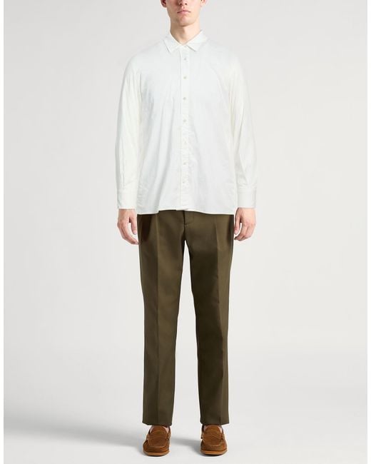 Crossley White Shirt Cotton, Elastane for men
