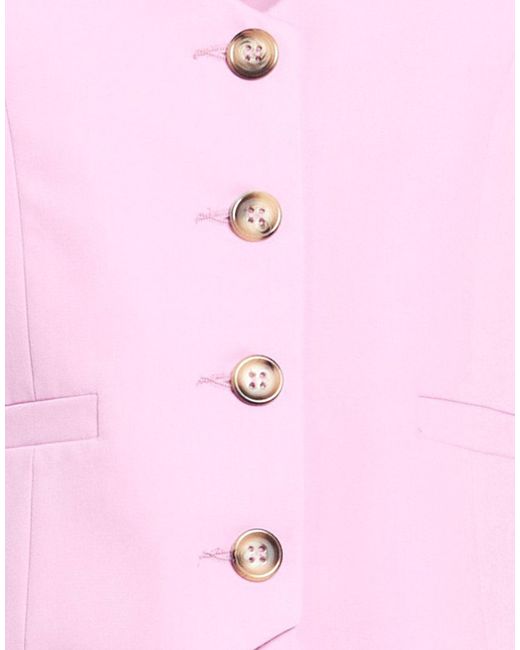 Dixie Pink Tailored Vest Polyester, Viscose, Elastane