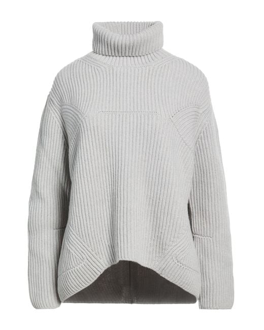 Daniele Fiesoli Gray Collezione N_01 Light Turtleneck Merino Wool, Cashmere