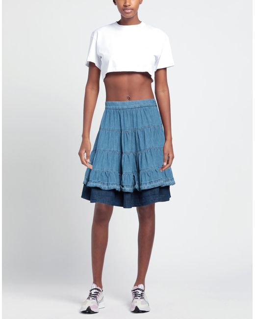 Sandro Blue Denim Skirt