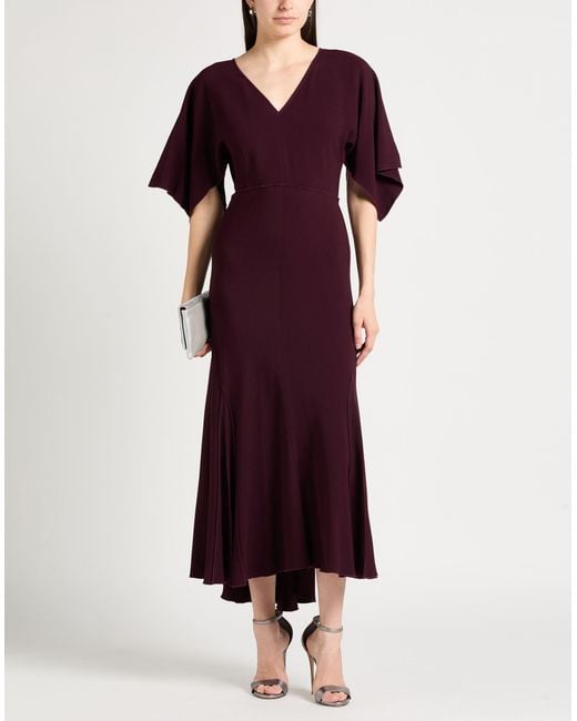 Victoria Beckham Purple Maxi Dress