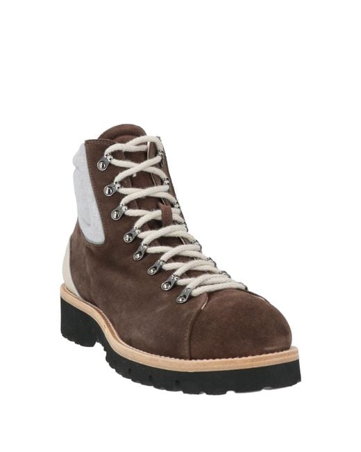 Eleventy Brown Ankle Boots for men