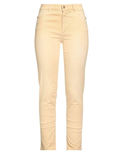 Angelo Marani Natural Pants Cotton, Elastane