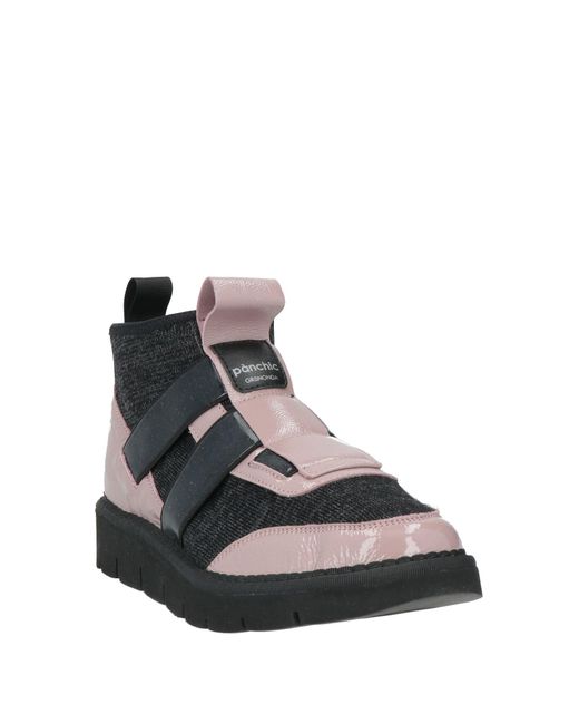 Pànchic Black Sneakers Textile Fibers, Leather