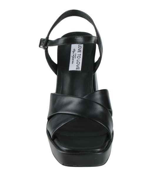 Gai Mattiolo Black Sandals