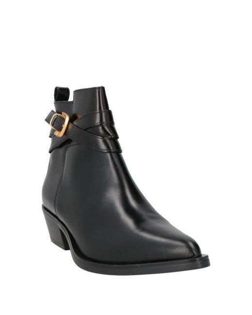 Carmens Black Ankle Boots Leather