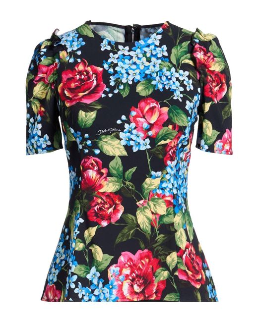 Dolce & Gabbana Black Top Viscose, Elastane