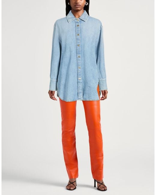 CYCLE Blue Denim Shirt Cotton