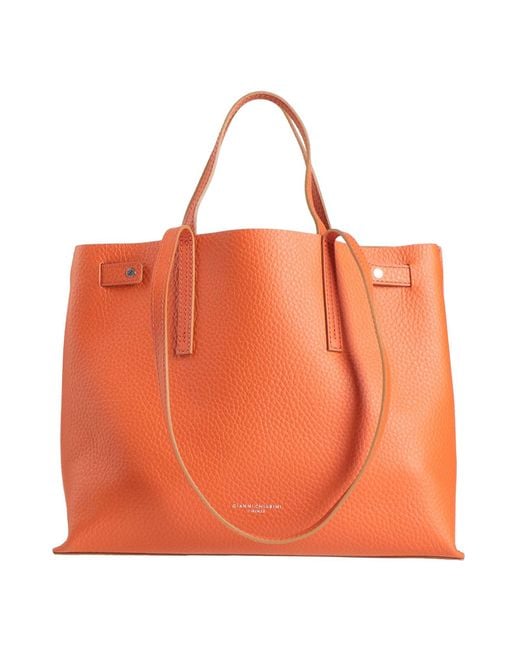 Gianni Chiarini Orange Handbag Leather