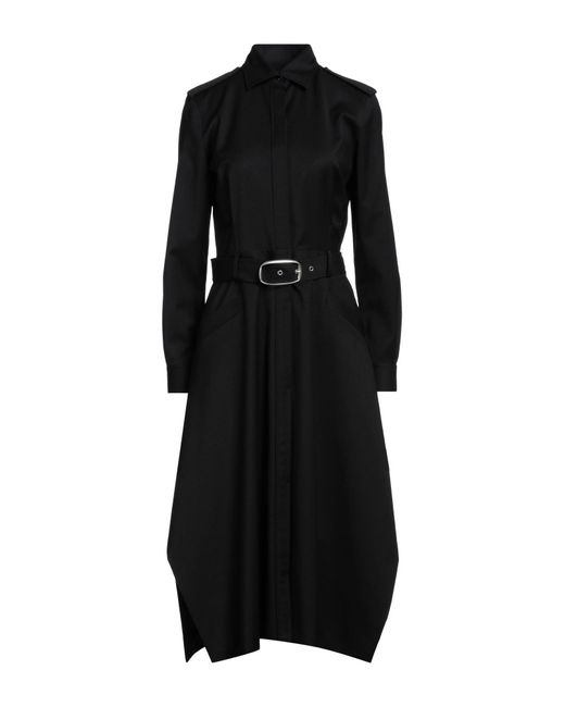 Barbara Bui Black Midi Dress Polyester, Wool, Elastane