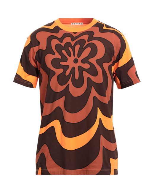 Marni Orange T-shirt for men