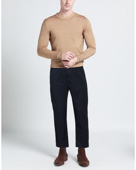 Daniele Alessandrini Blue Midnight Pants Cotton, Elastane for men