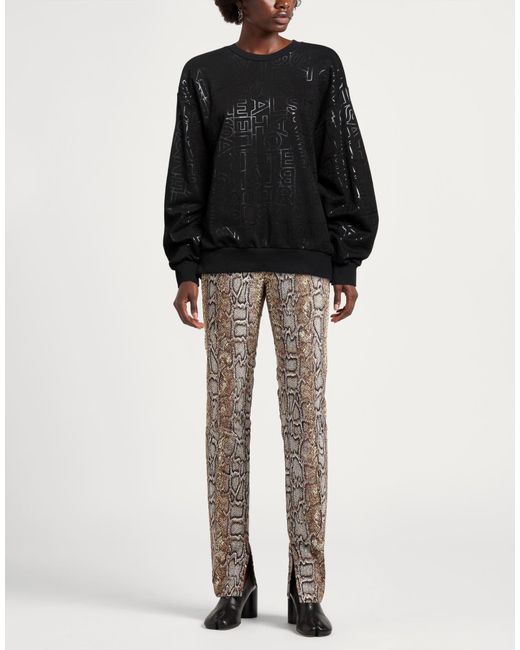 Elisabetta Franchi Black Sweatshirt Cotton, Polyester, Elastane