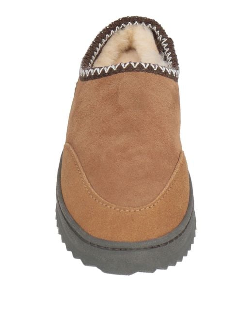 EMU Brown Tan Mules & Clogs Leather