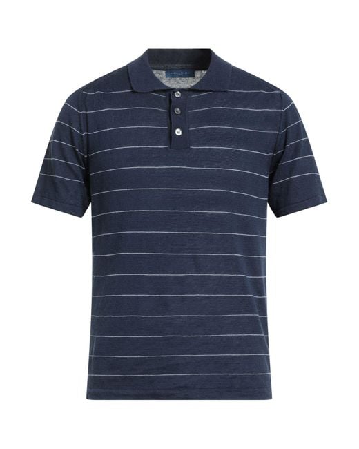 Daniele Fiesoli Blue Polo Shirt for men