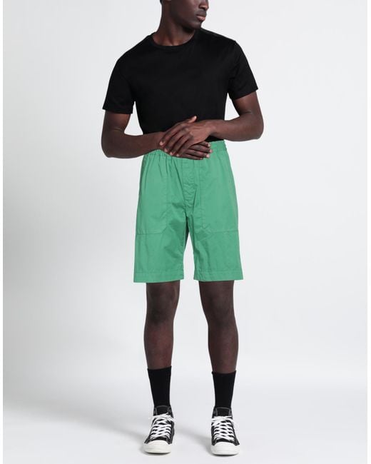 Incotex Green Shorts & Bermuda Shorts for men