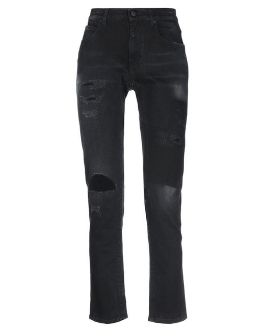 Jacob Cohen Black Jeans Cotton, Polyester, Elastane