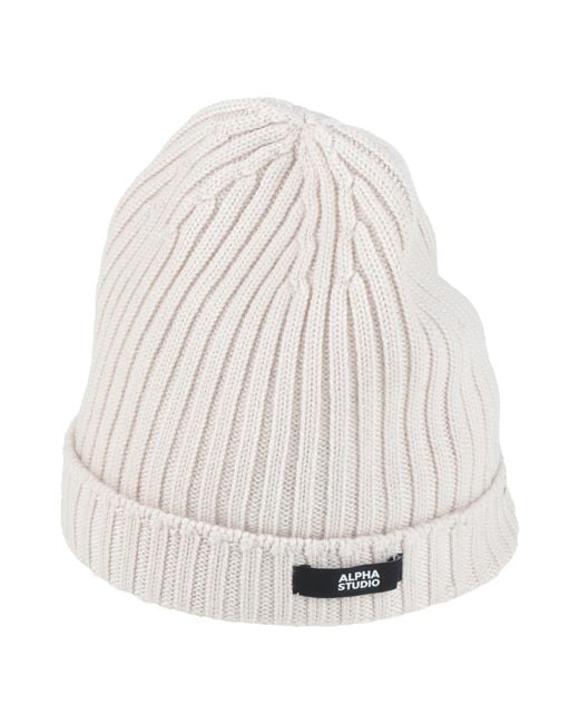 Alpha Studio White Hat for men