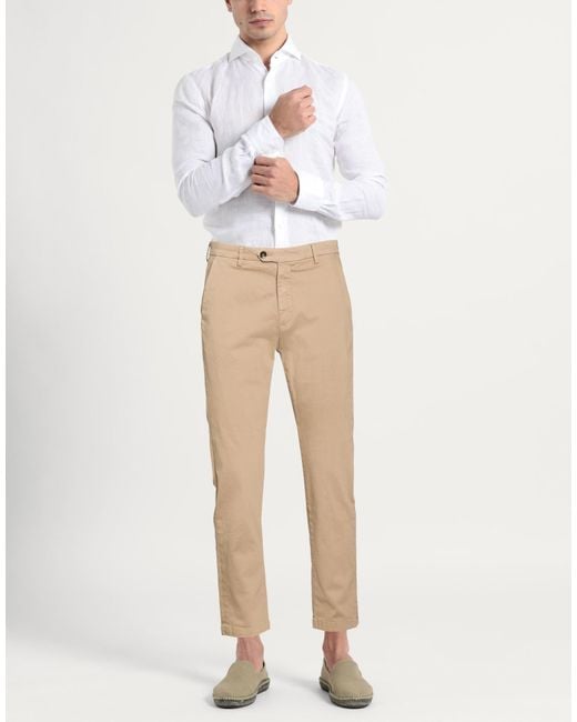 Yan Simmon Natural Pants Cotton, Elastane for men