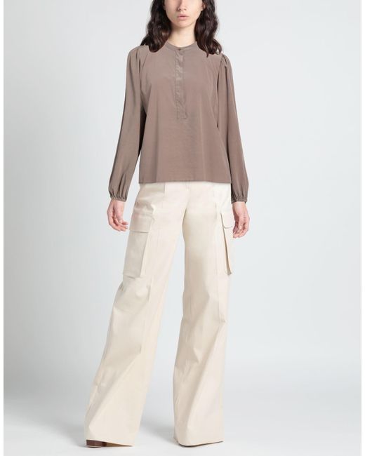 Kiltie Brown Top Silk, Elastane