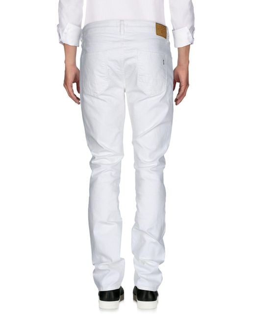 Uniform White Jeans Cotton, Elastane for men