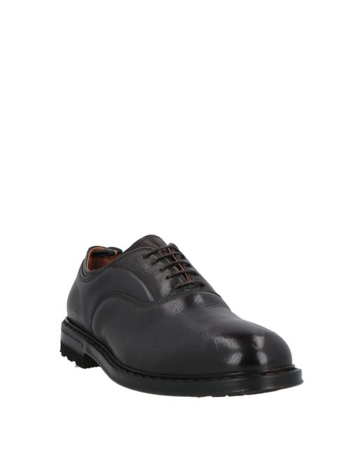 Fabi Black Lace-Up Shoes Calfskin for men