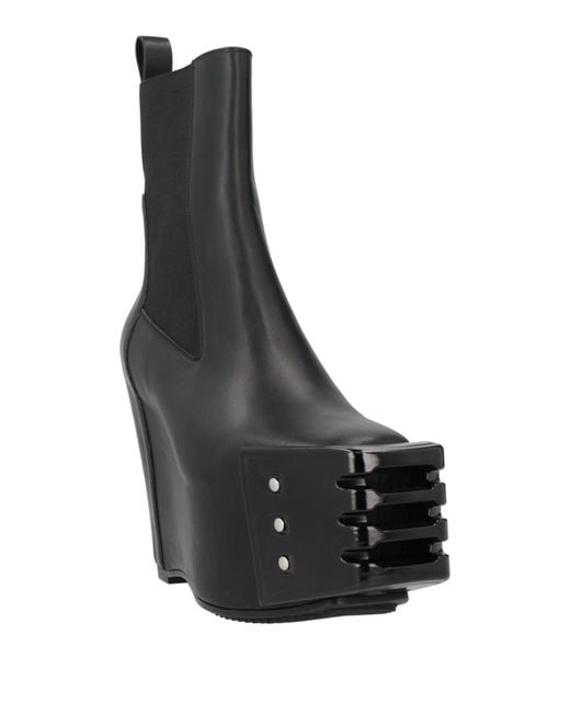 Rick Owens Black Ankle Boots for men