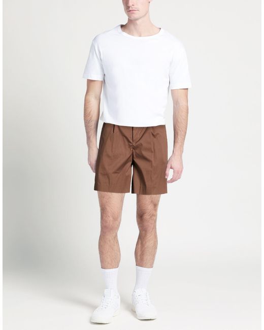 Bonheur Brown Shorts & Bermuda Shorts Cotton, Polyamide, Elastane for men