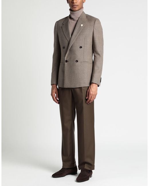 Lardini Brown Blazer Wool for men
