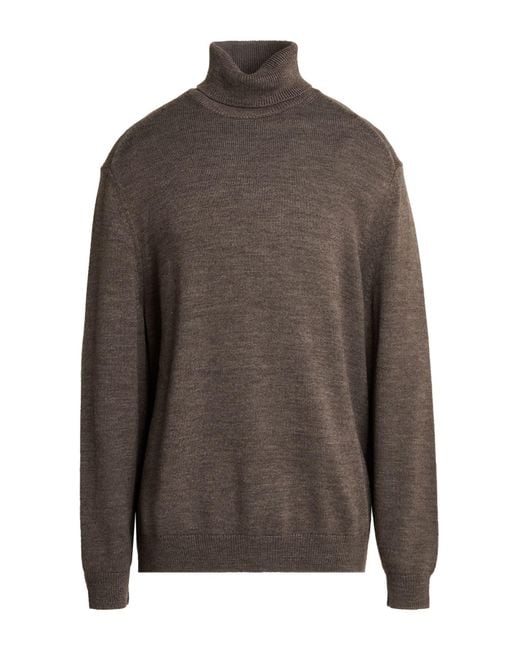 ARMANI EXCHANGE Brown Light Turtleneck Cotton, Acrylic, Virgin Wool for men